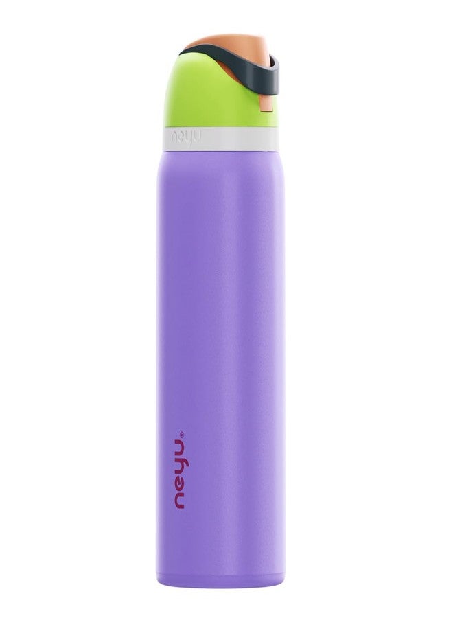 NEYU Premium Stainless Steel Insulated Water Bottle | 3-Layers Insulation Technology | Leakproof | BPA-Free | Keeps Water Cold up to 48 Hours | 950ml (1, Orchid Glow) - Image 1